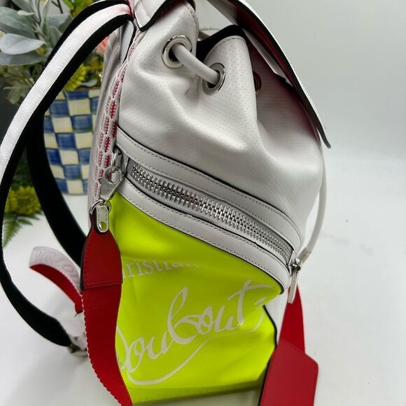 Unisex Christian Louboutin explorafunk leather backpack made in Italy NWT - Picture 7 of 14